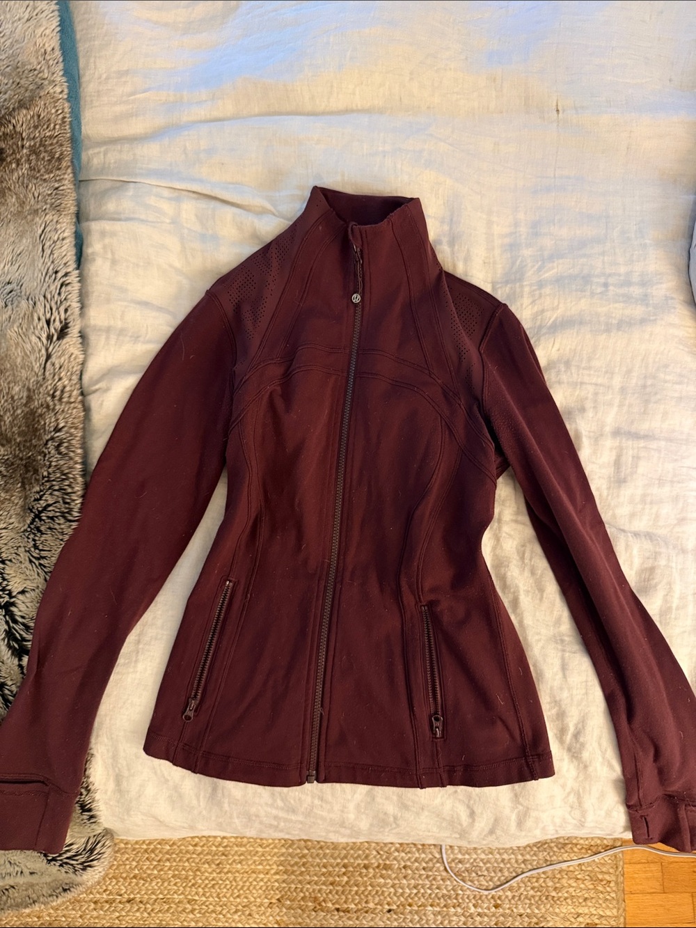 lululemon athletica Slim Zip-Up Bomber Jacket - Burgundy